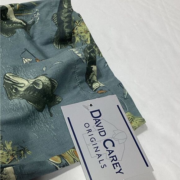 David Carey Originals Bermuda Fish Design Shirt 2XL NWT - Picture 10 of 11